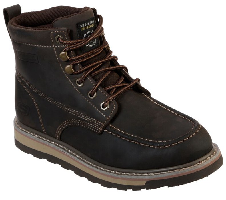 Skechers Relaxed Fit: Boydton - Mens Work Boots Brown [AU-RG4327]